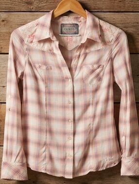 Guess Plaid Button-Up Shirt